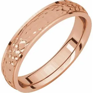 Half Round Edge Band with Hammer Finish 51534 - 2 mm - 6 mm