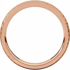Half Round Edge Band with Hammer Finish 51534 - 2 mm - 6 mm