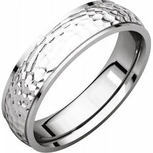 Half Round Edge Band with Hammer Finish 51534 - 2 mm - 6 mm