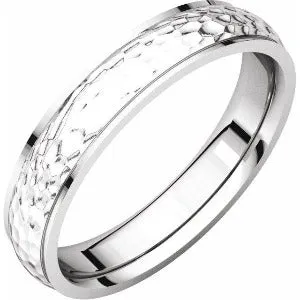 Half Round Edge Band with Hammer Finish 51534 - 2 mm - 6 mm