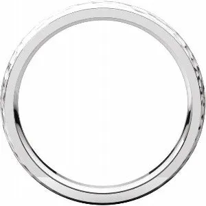 Half Round Edge Band with Hammer Finish 51534 - 2 mm - 6 mm