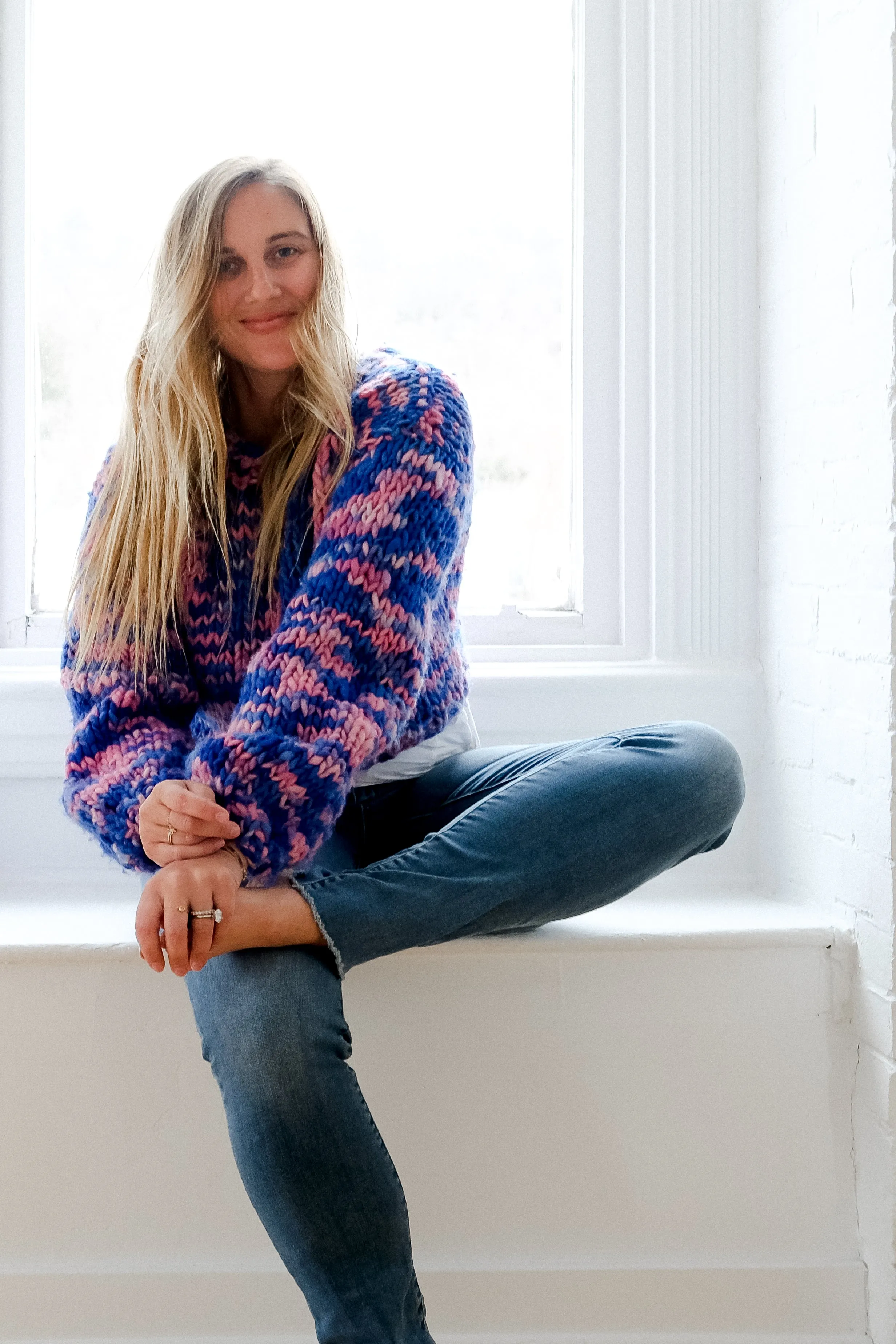 Hand-Painted Sustainable Sweater