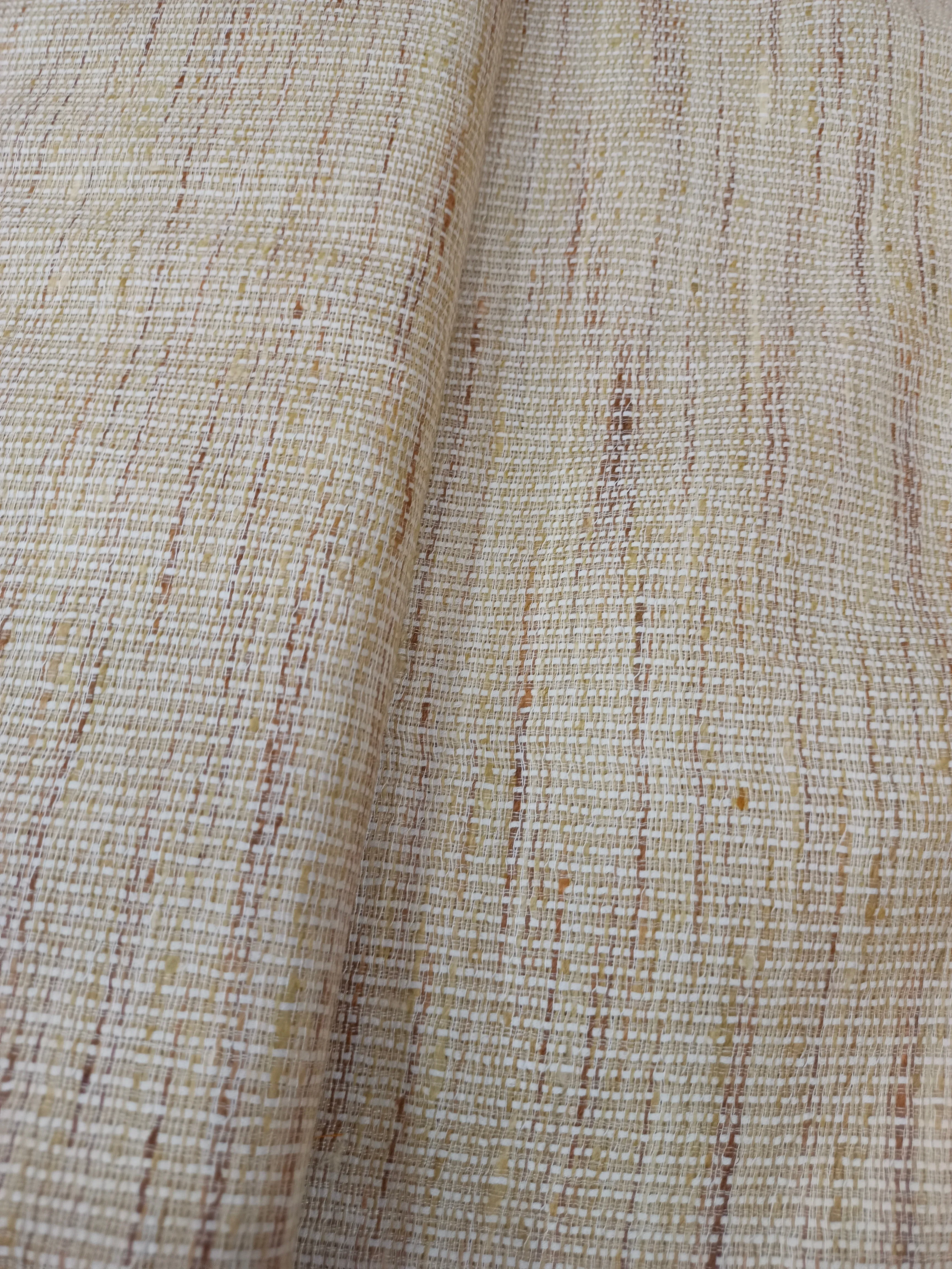Handwoven Silk Fabric - Made from waste of silk fabric.