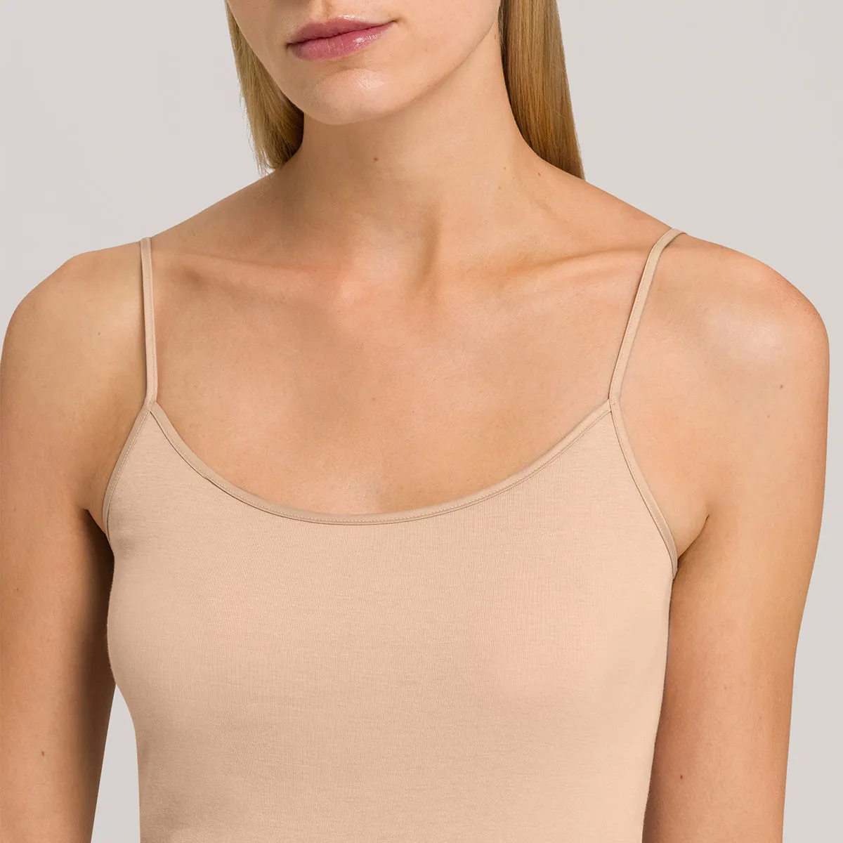 Hanro Cotton Seamless Spaghetti Camisole