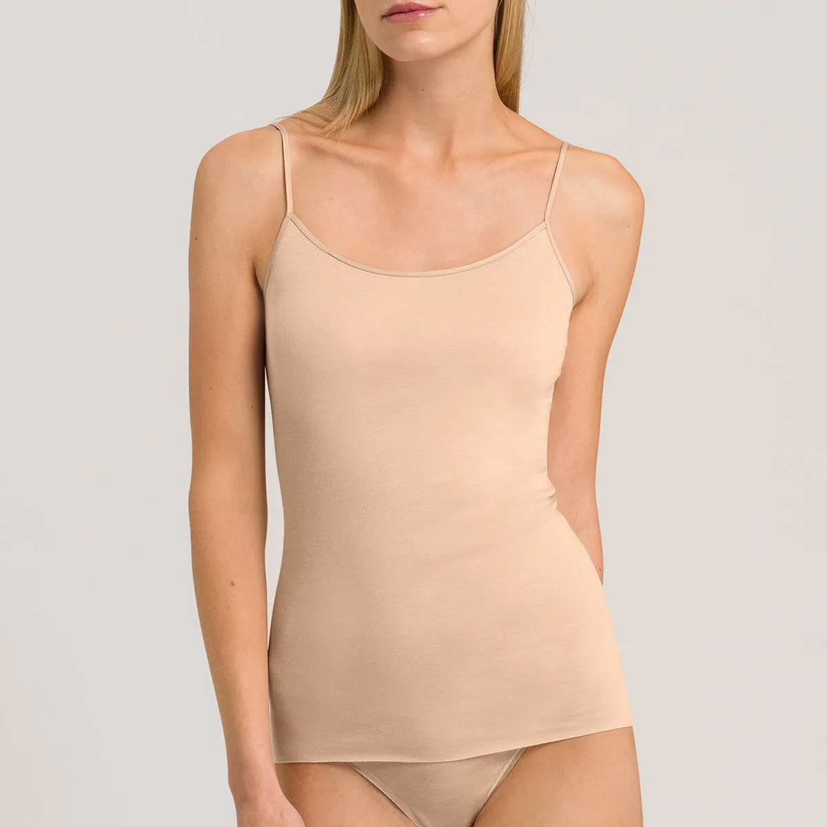 Hanro Cotton Seamless Spaghetti Camisole