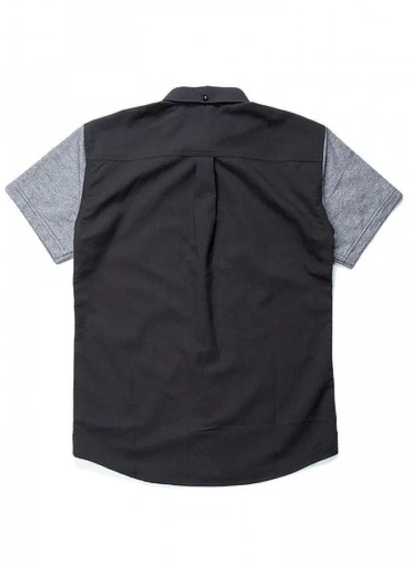 Hans Short Sleeve Buttondown Shirt Black