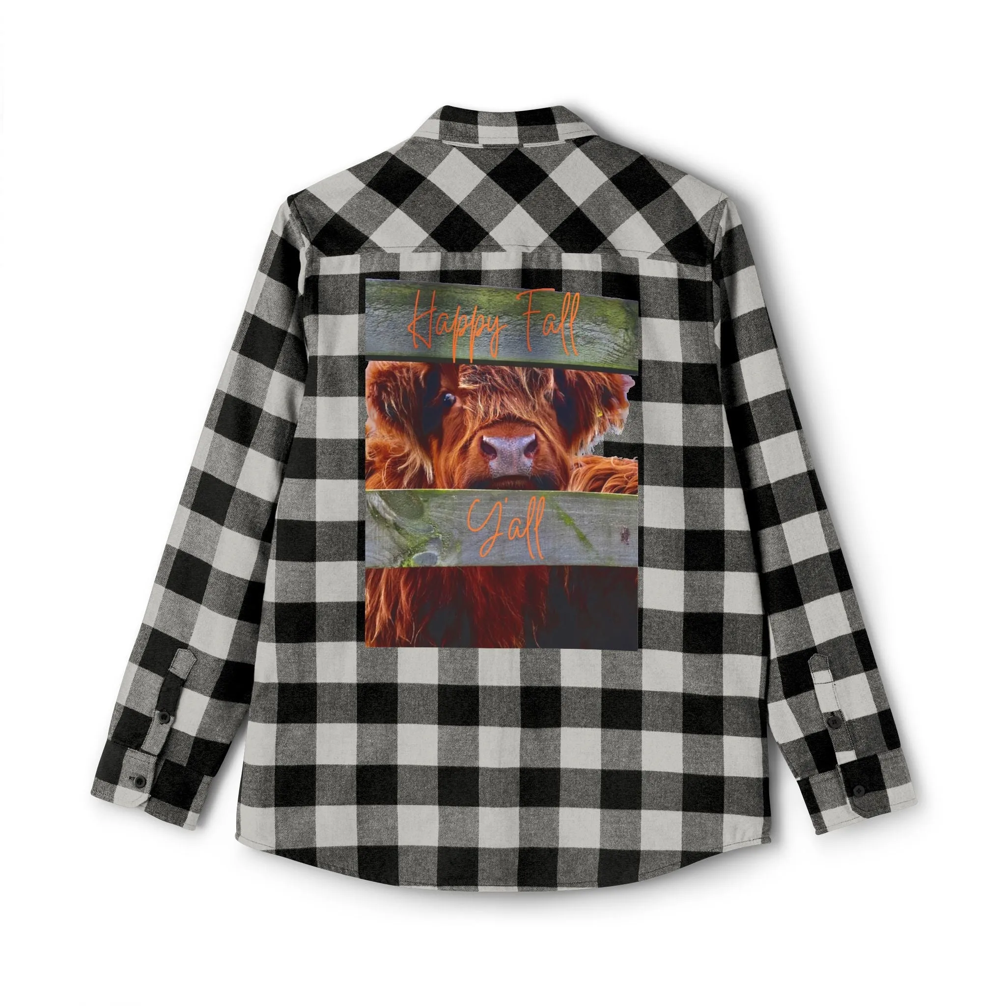 Happy Fall Y'all Unisex Flannel Shirt
