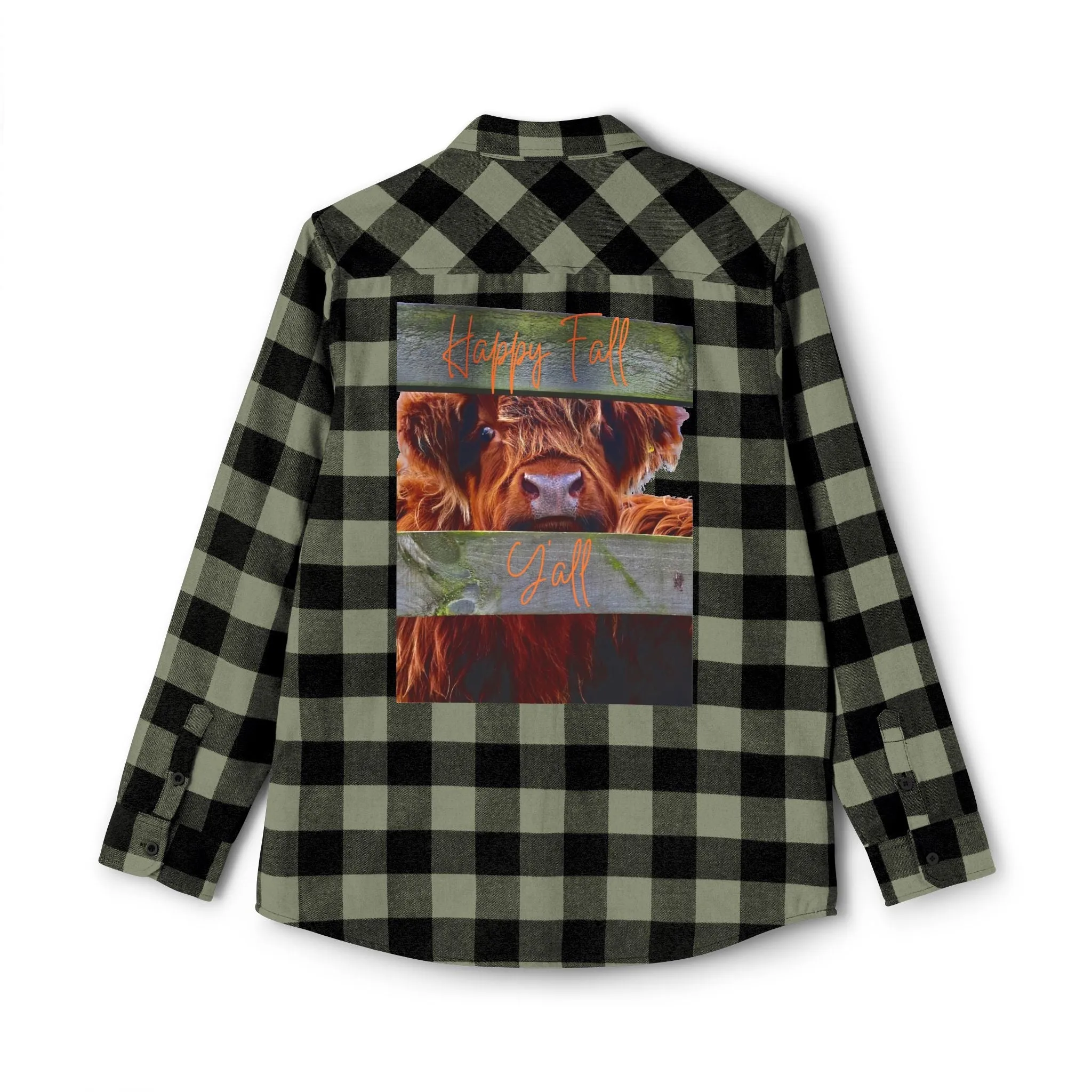 Happy Fall Y'all Unisex Flannel Shirt