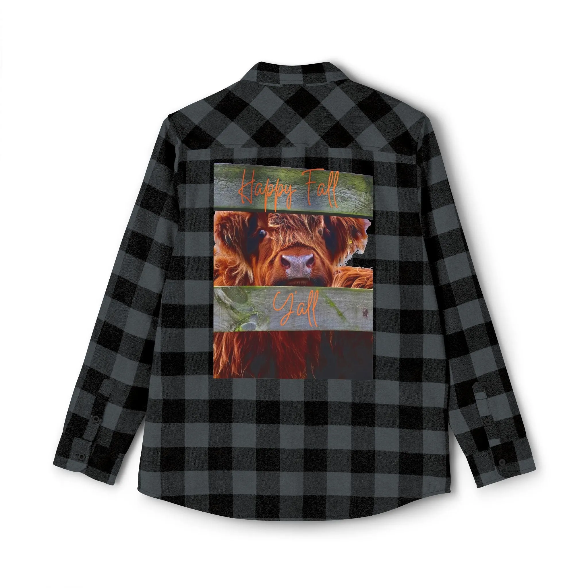 Happy Fall Y'all Unisex Flannel Shirt