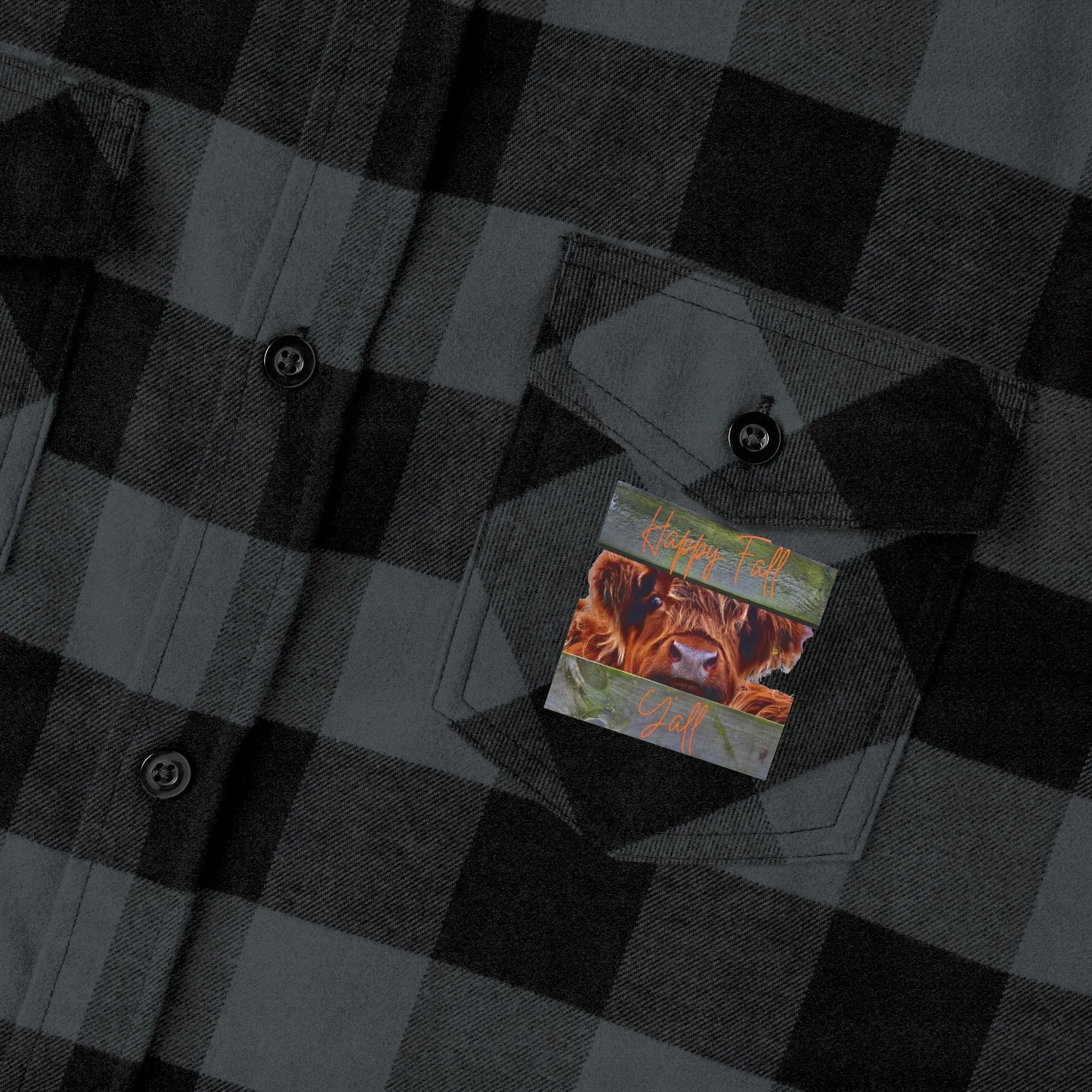 Happy Fall Y'all Unisex Flannel Shirt