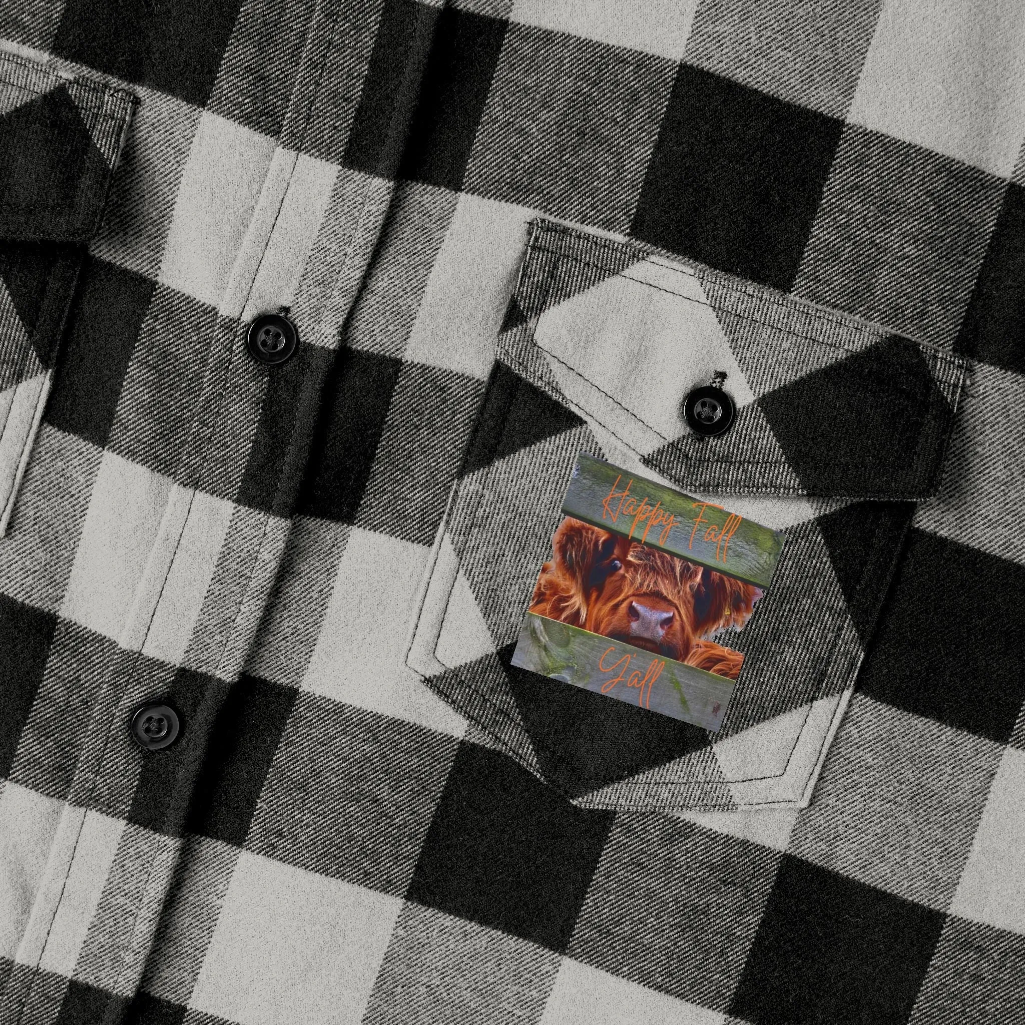 Happy Fall Y'all Unisex Flannel Shirt