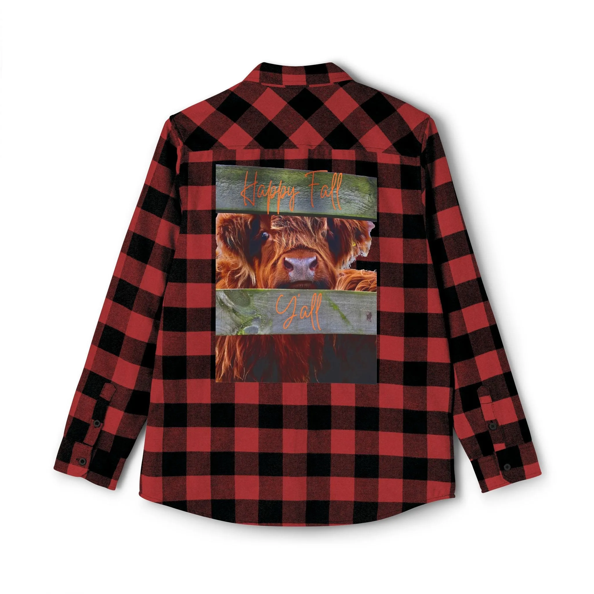 Happy Fall Y'all Unisex Flannel Shirt