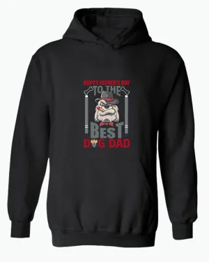 Happy father's day to the best dog dad hoodie daddy dog hoodie