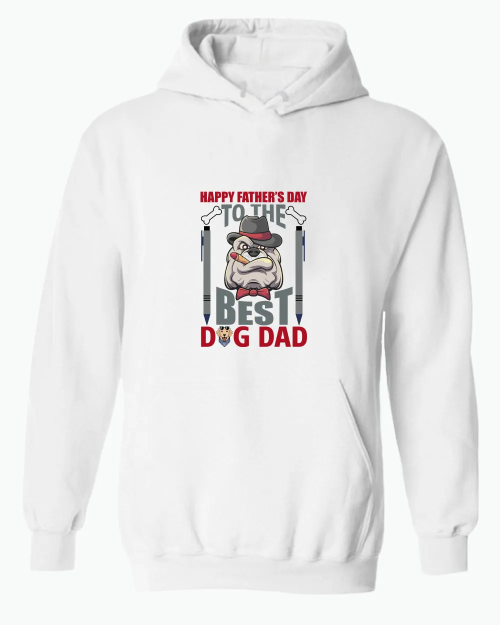 Happy father's day to the best dog dad hoodie daddy dog hoodie
