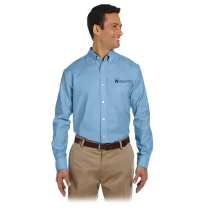 Harriton Mens  Long Sleeve Oxford Dress Shirt
