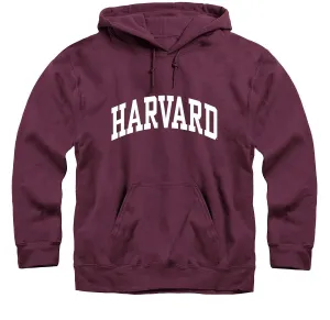 Harvard University Essential Hooded Sweatshirt (Crimson)