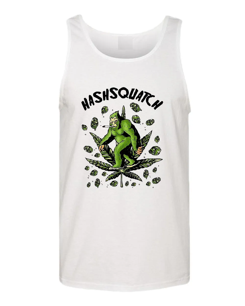 Hashquatch leaf tank tops