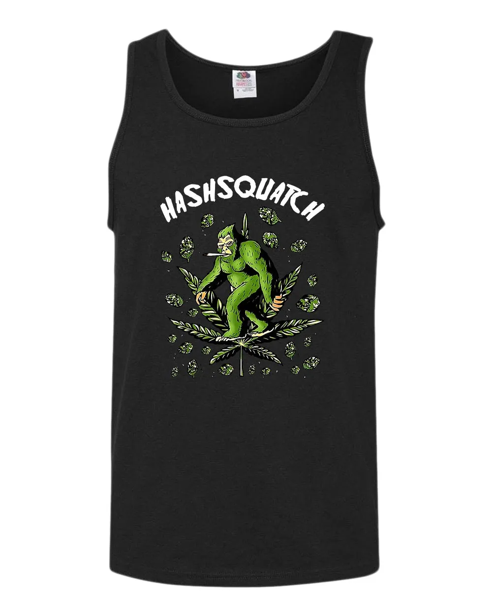 Hashquatch leaf tank tops
