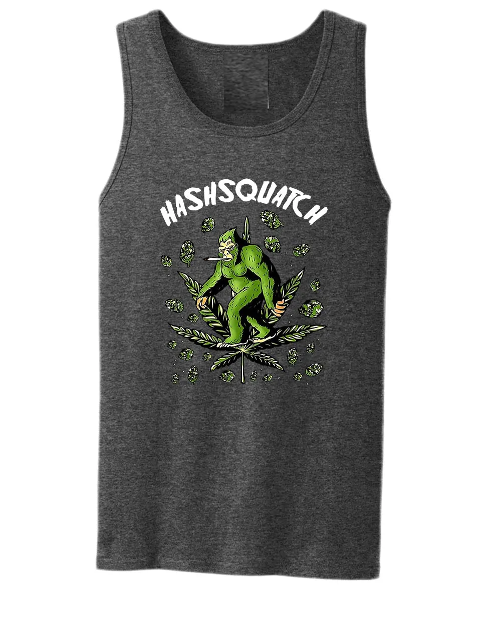 Hashquatch leaf tank tops