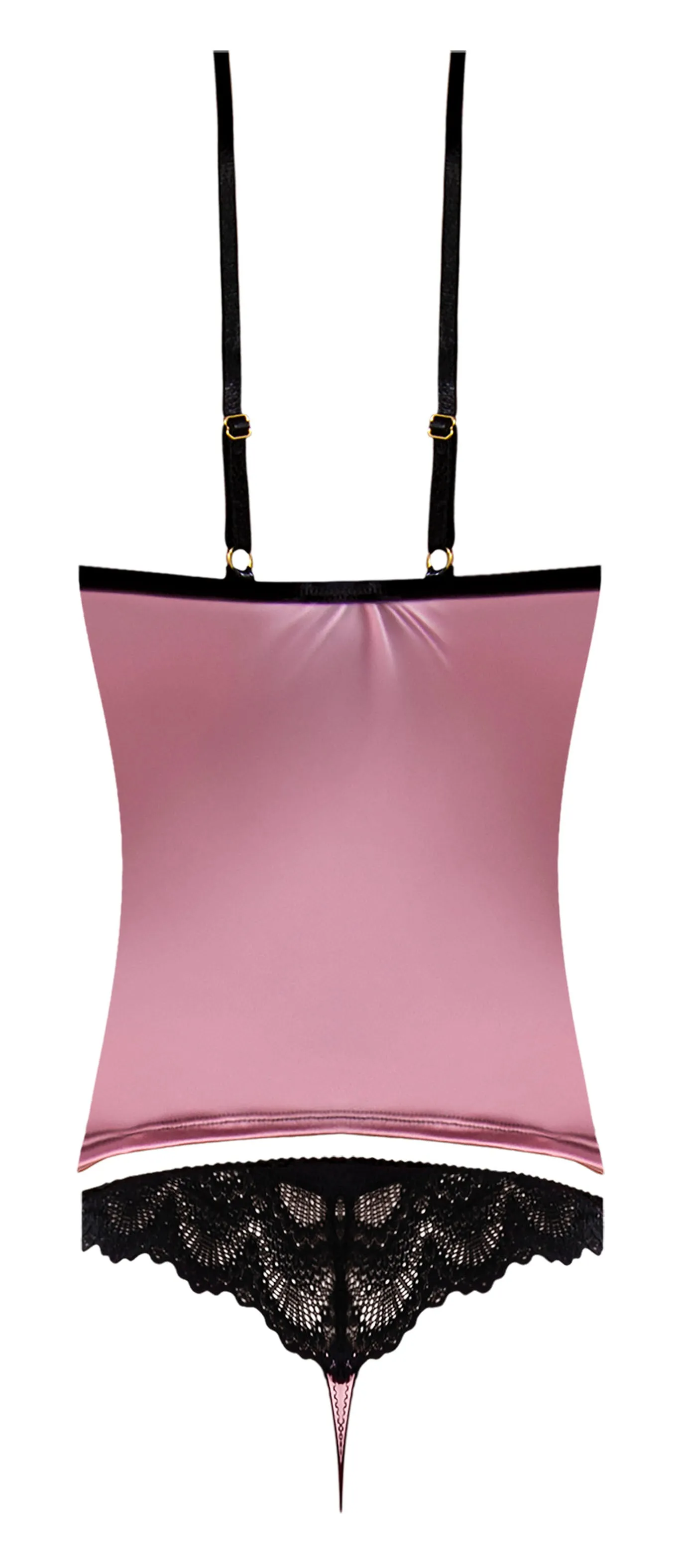 Hella Raw Sensual Desires Cami & Cheeky Panty Mauve L/xl
