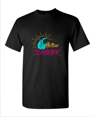 Hellow summer t-shirt, summer t-shirt, beach party t-shirt