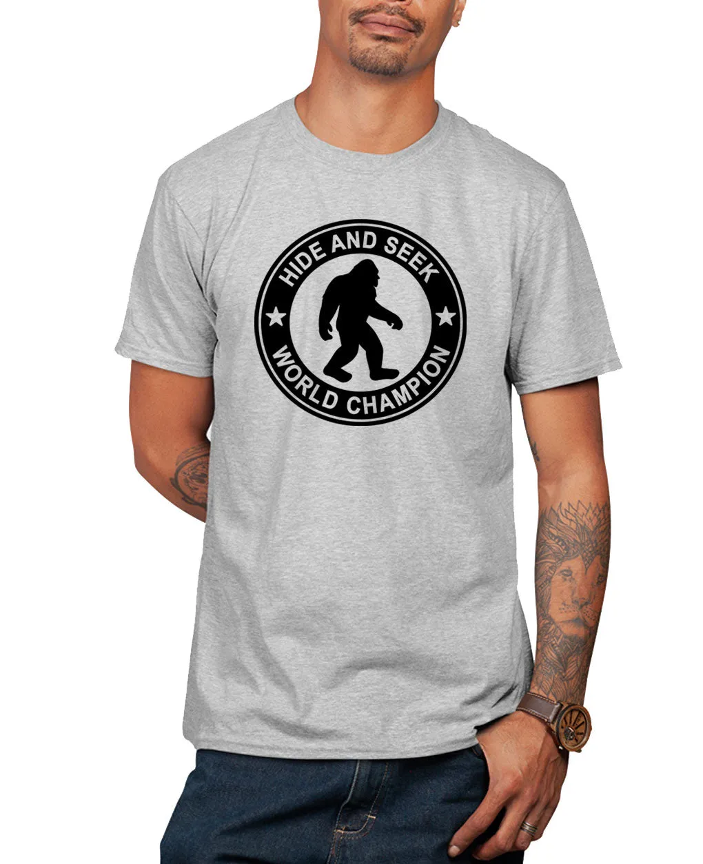 Hide and seek big foot t-shirt, funny t-shirt