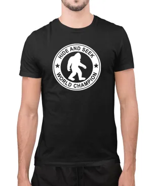 Hide and seek big foot t-shirt, funny t-shirt