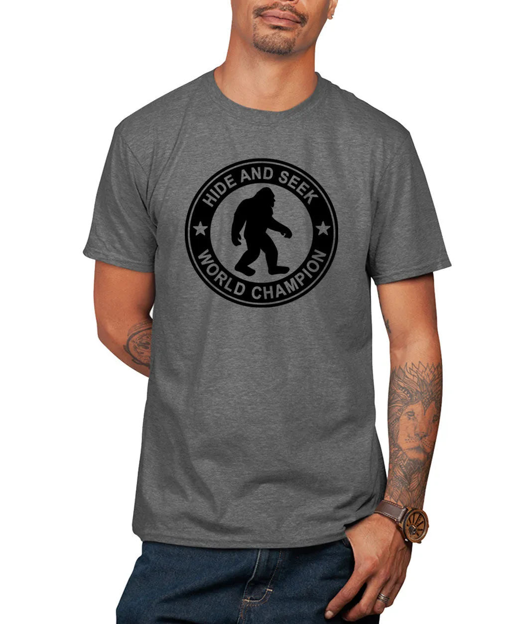 Hide and seek big foot t-shirt, funny t-shirt