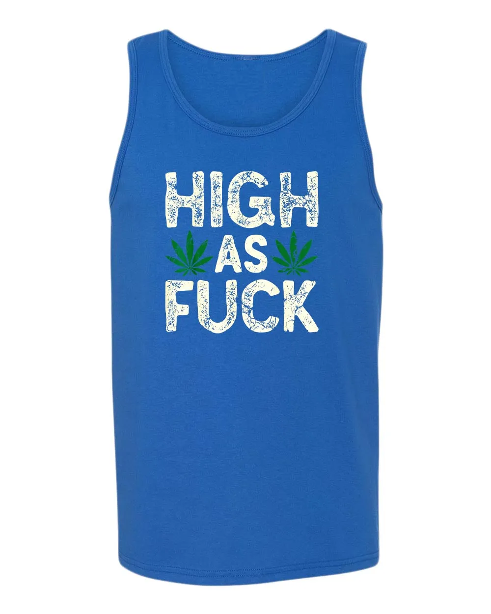 High as f**k tank tops