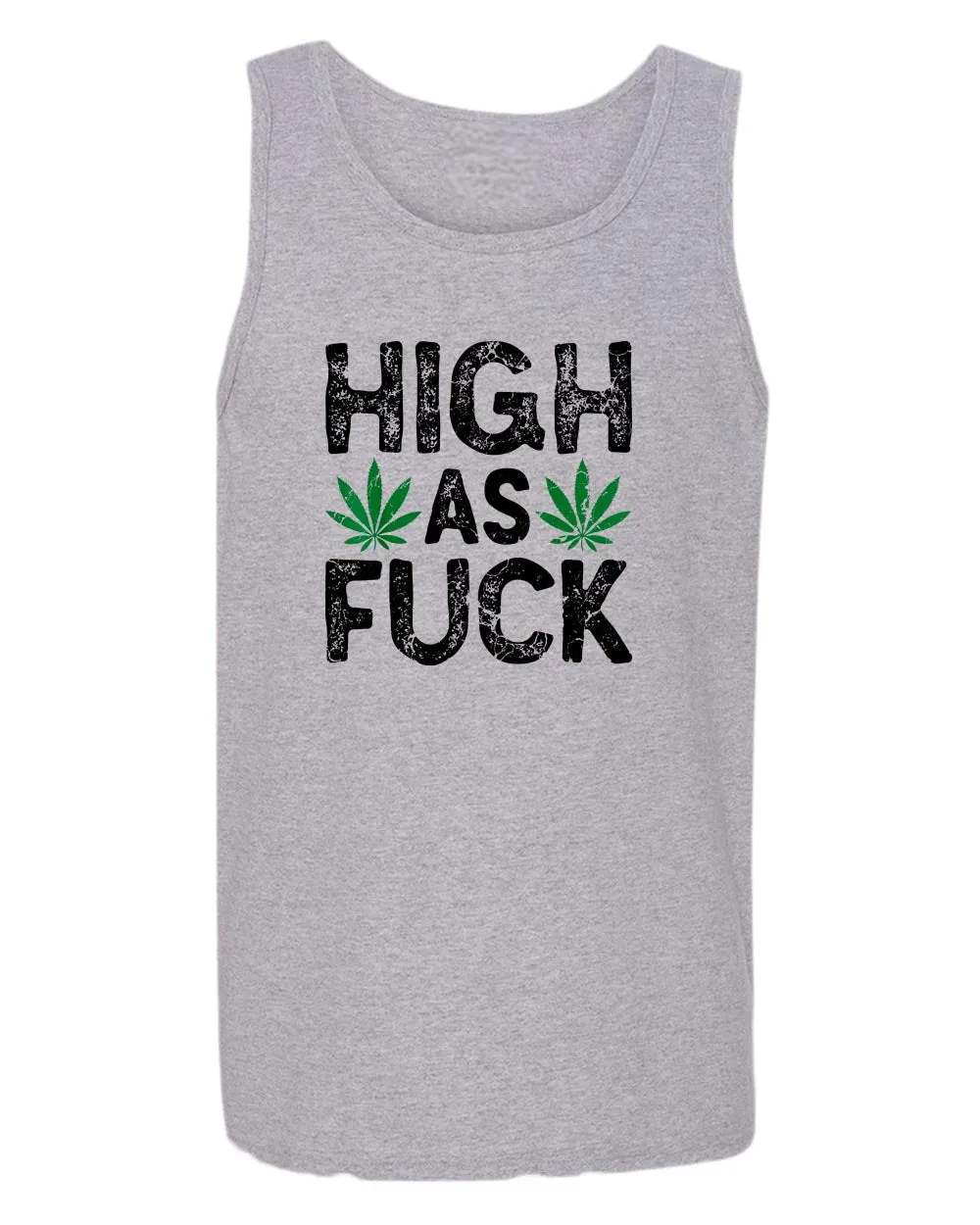 High as f**k tank tops