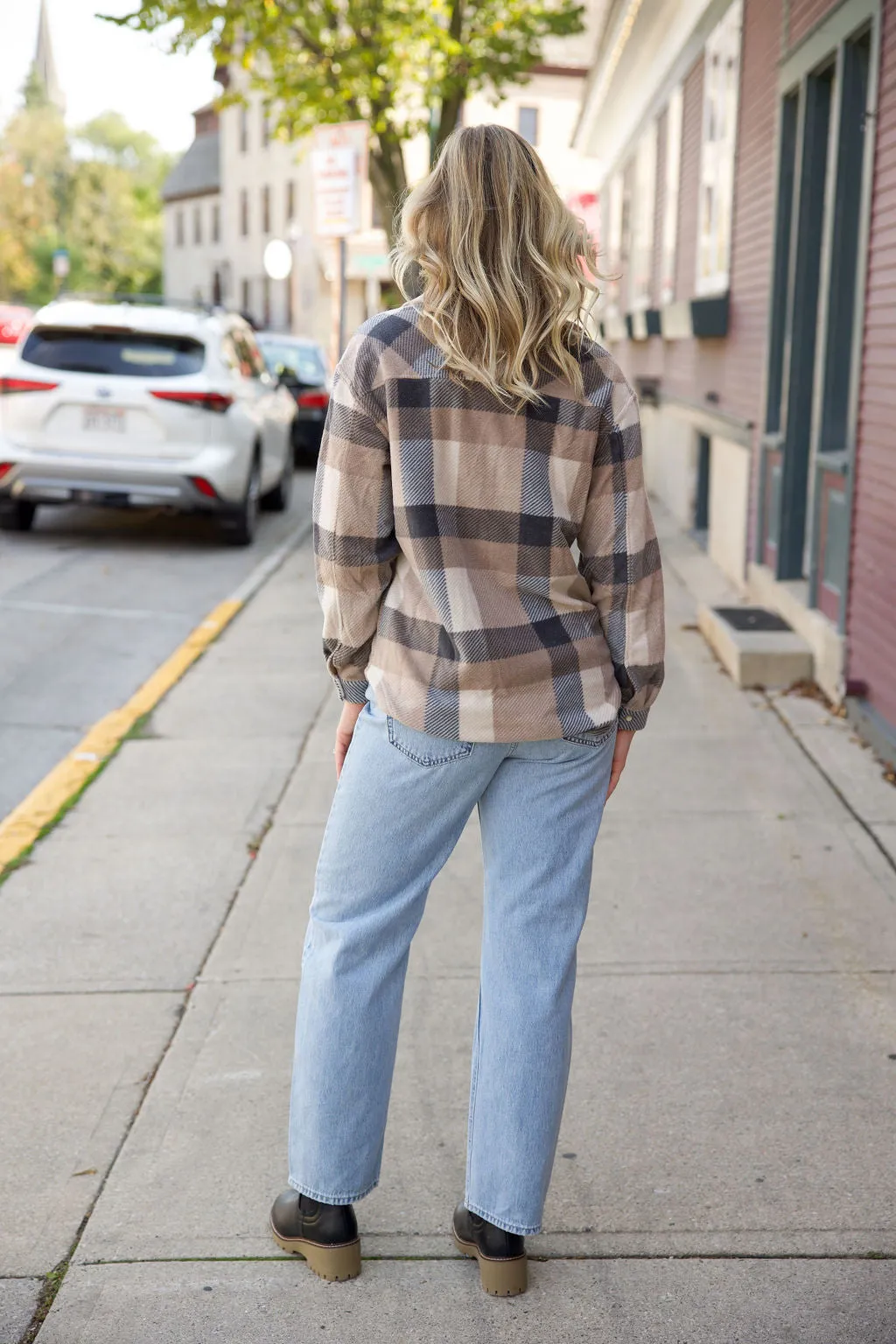 Hiker Two Tone Fleece Jacket- Sea Salt