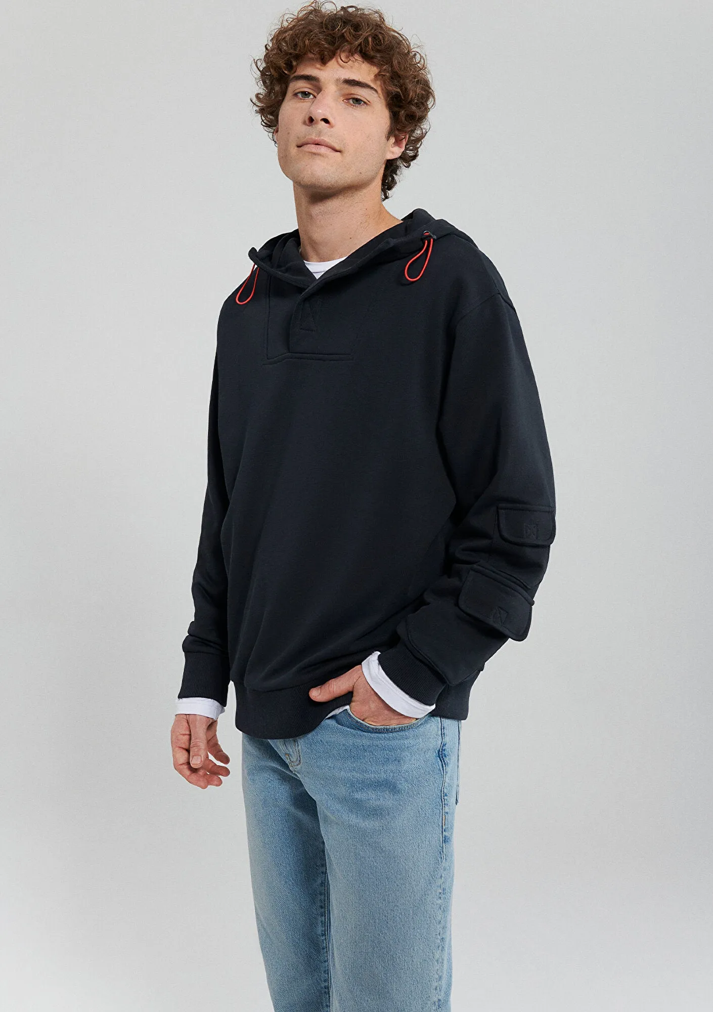 Hooded Black Sweatshirt