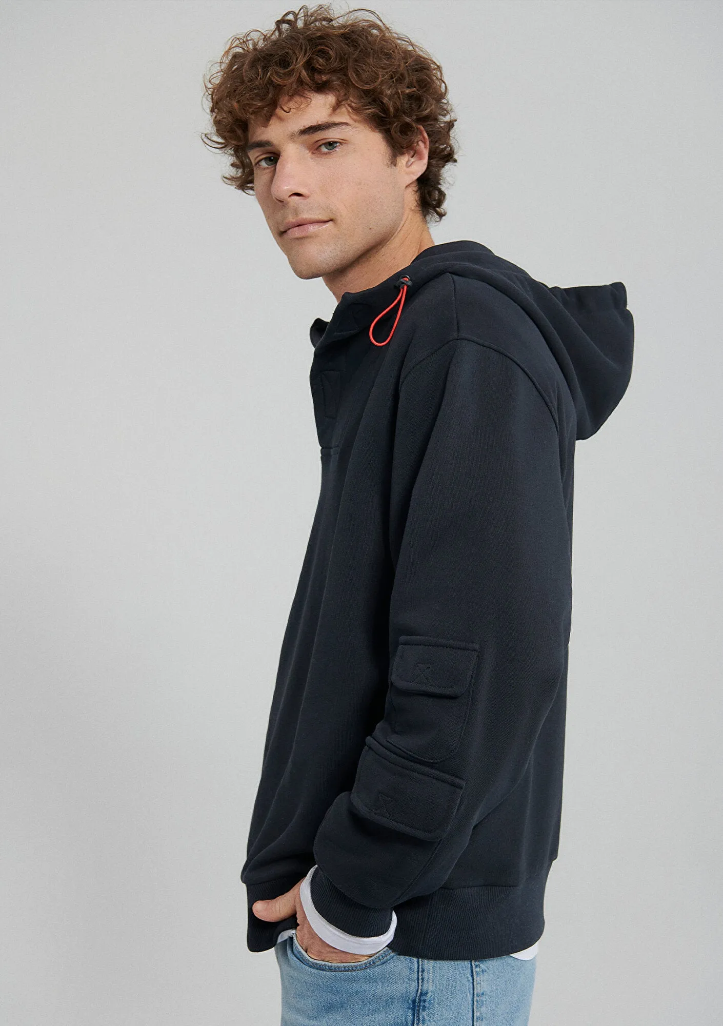 Hooded Black Sweatshirt