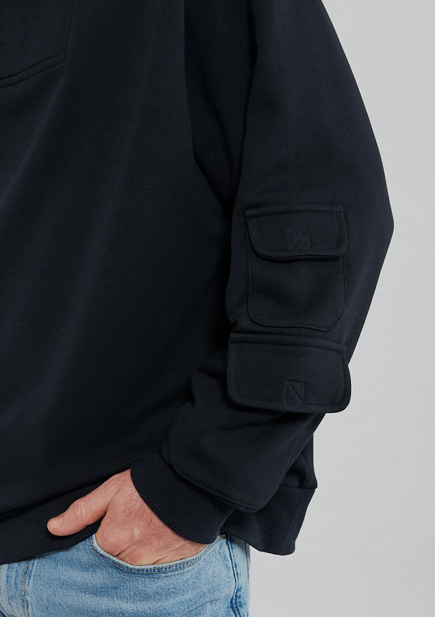 Hooded Black Sweatshirt