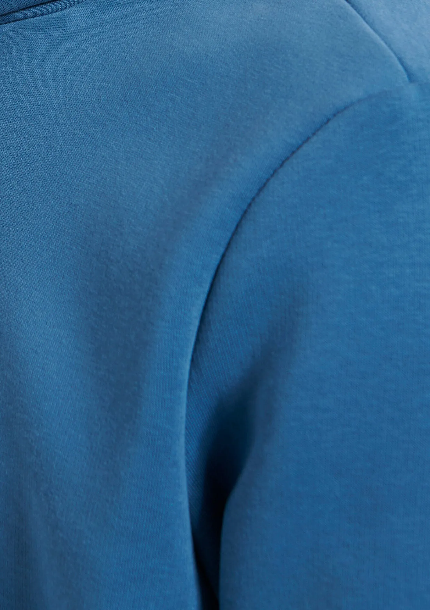 Hooded Blue Basic Sweatshirt