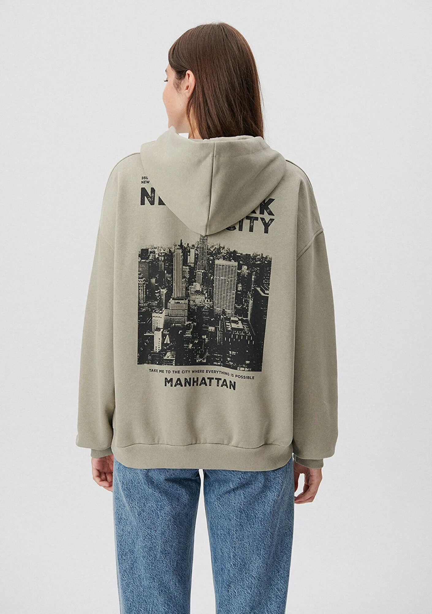 Hooded Green Sweatshirt
