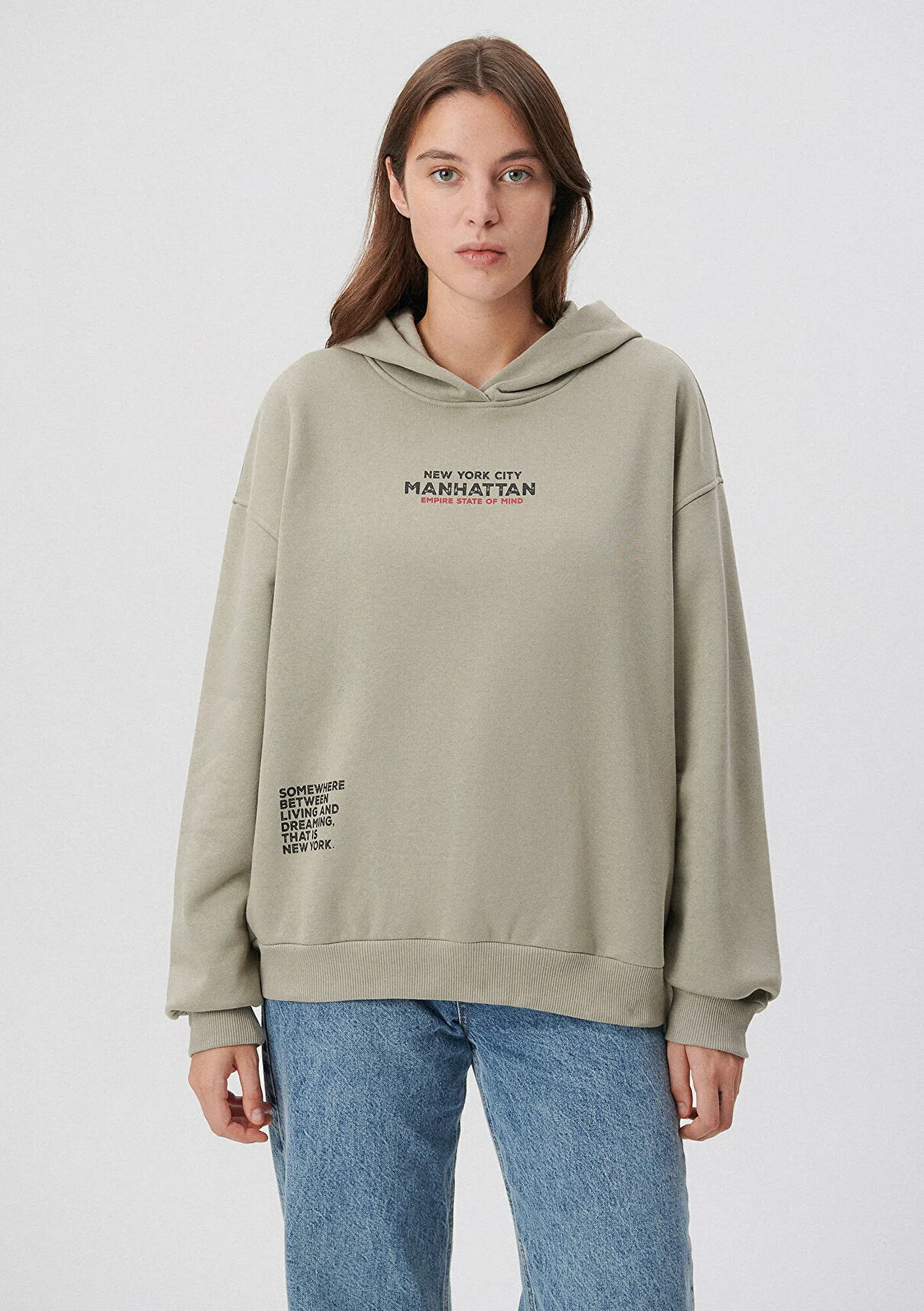 Hooded Green Sweatshirt