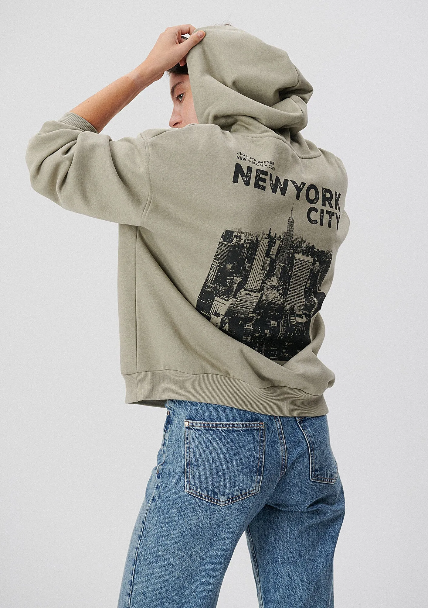 Hooded Green Sweatshirt
