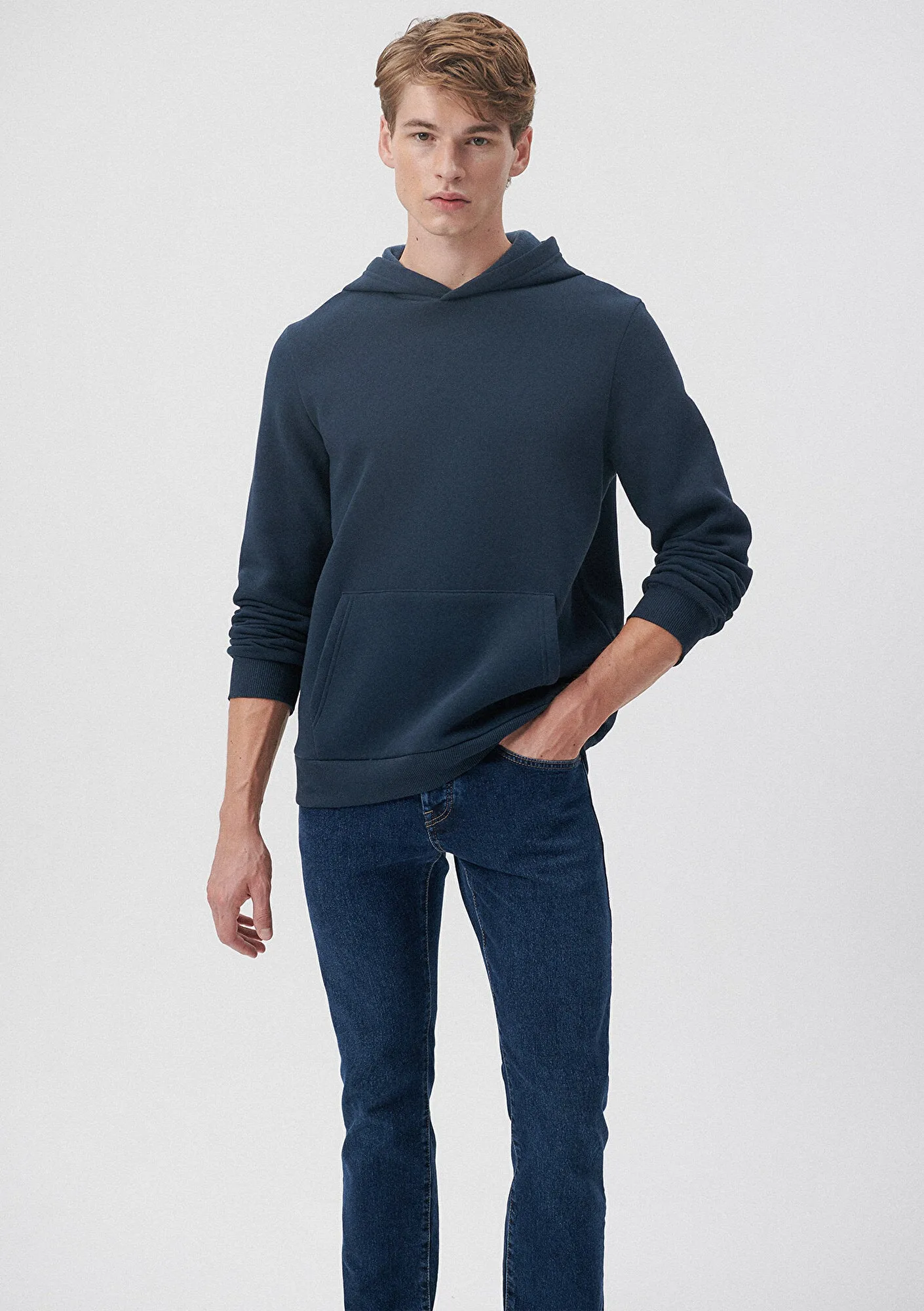 Hooded Navy Sweatshirt
