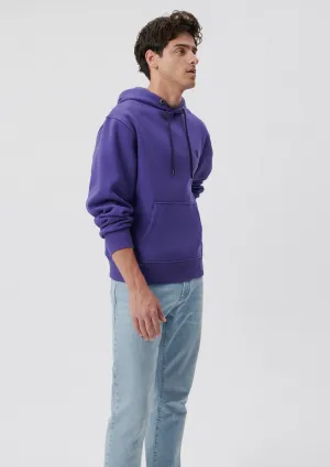 Hooded Purple Basic Sweatshirt