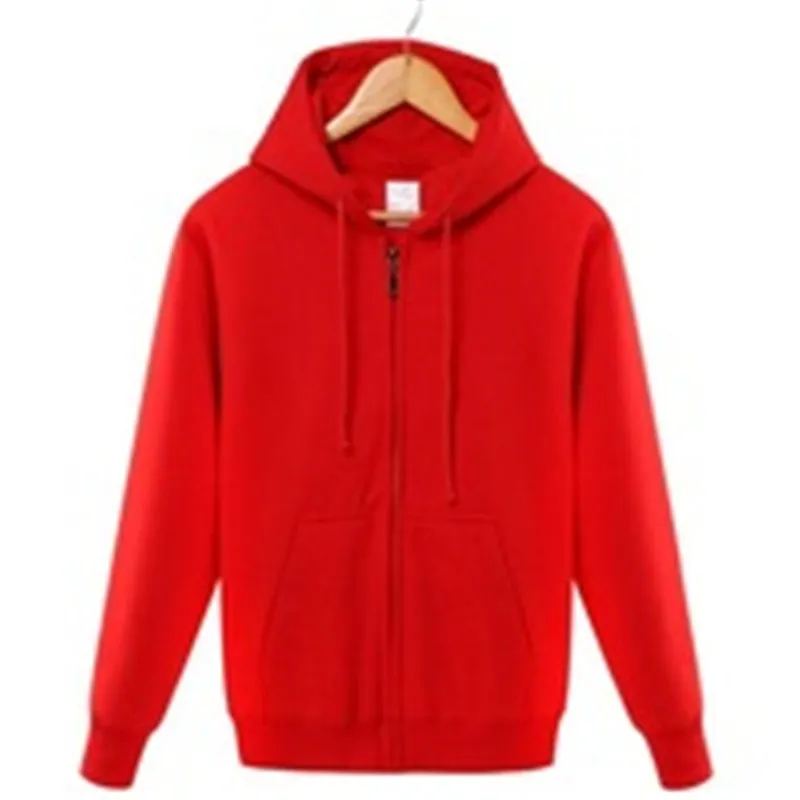 Hoodie Pure color Sweatshirts Zipper hoodies men's role models women's role models wear their own personality Pure color hoodies