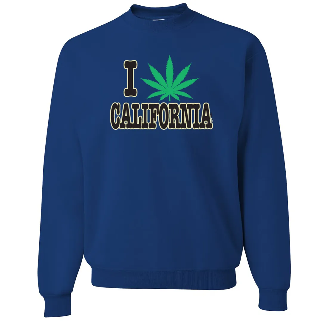 I Love Pot California Crewneck Sweatshirt