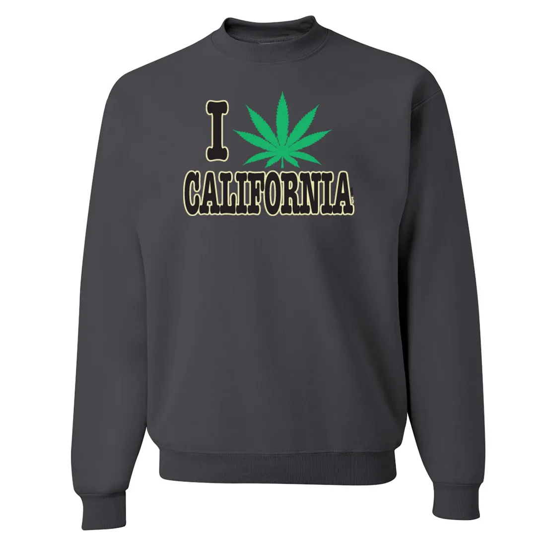I Love Pot California Crewneck Sweatshirt