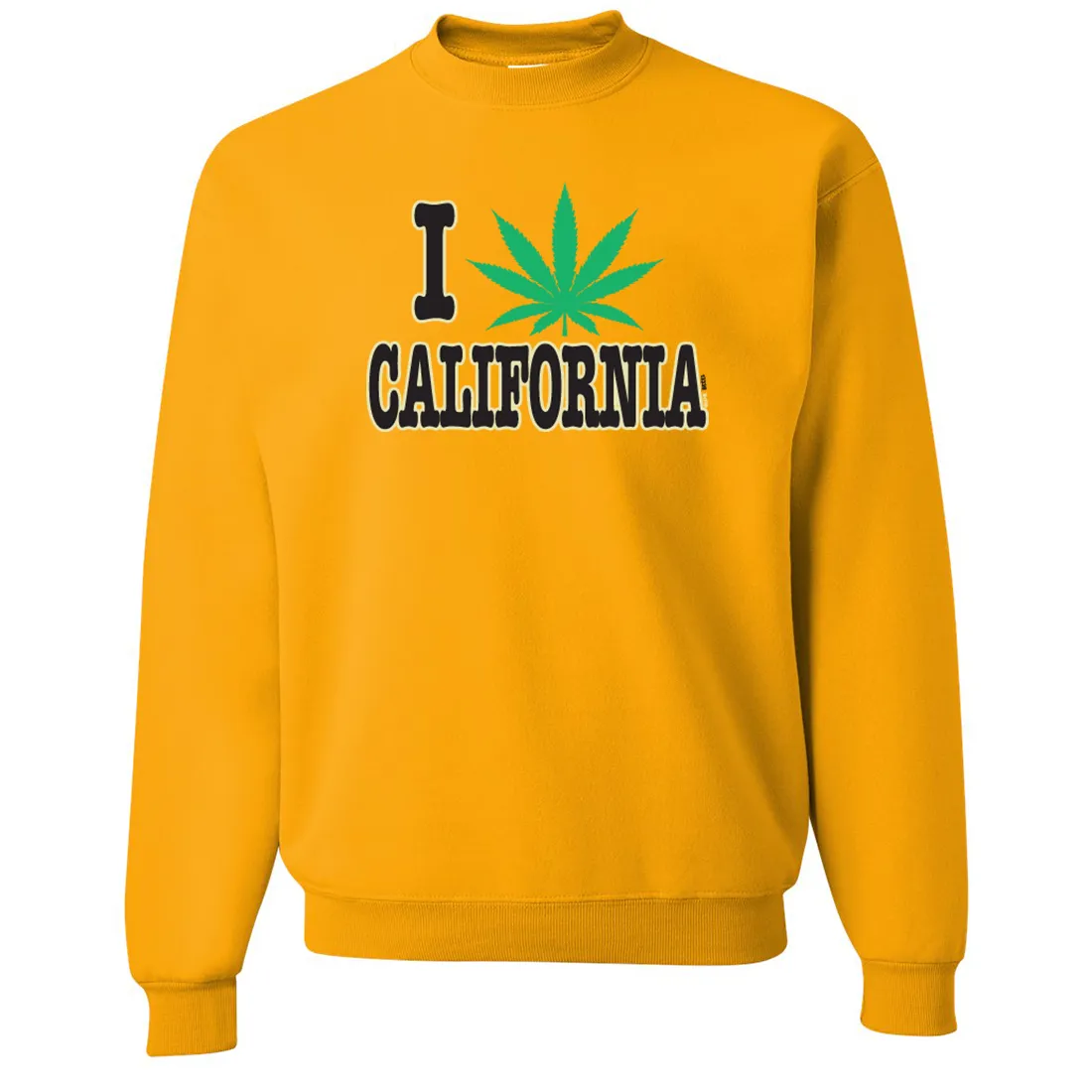 I Love Pot California Crewneck Sweatshirt