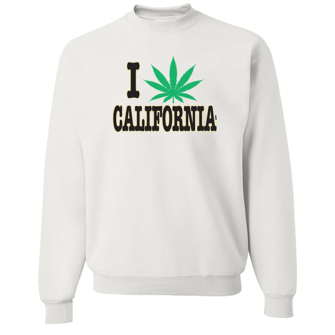 I Love Pot California Crewneck Sweatshirt