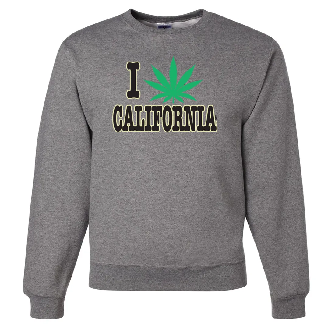 I Love Pot California Crewneck Sweatshirt