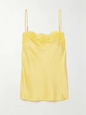 Iconic lace-trimmed satin camisole