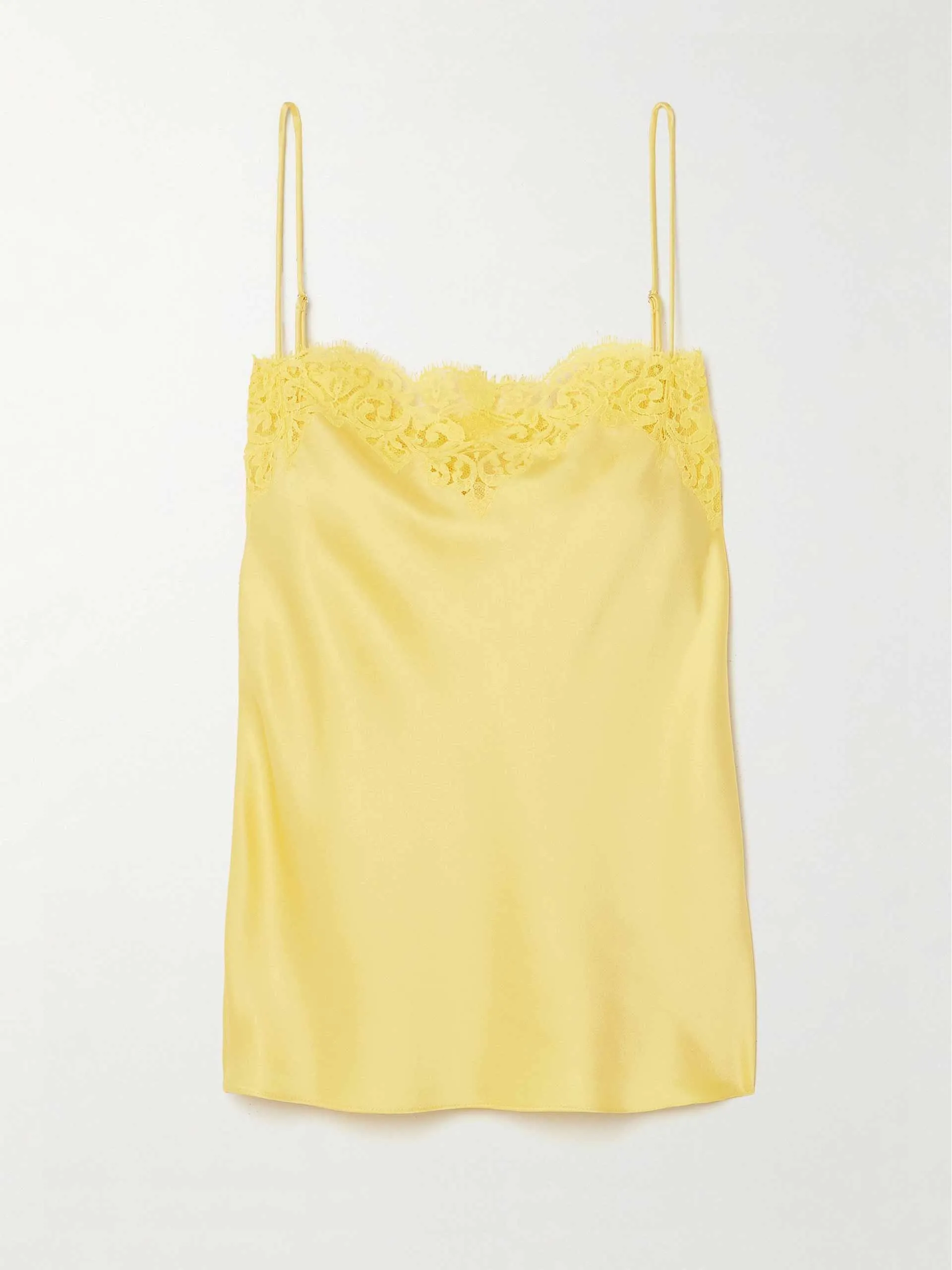 Iconic lace-trimmed satin camisole