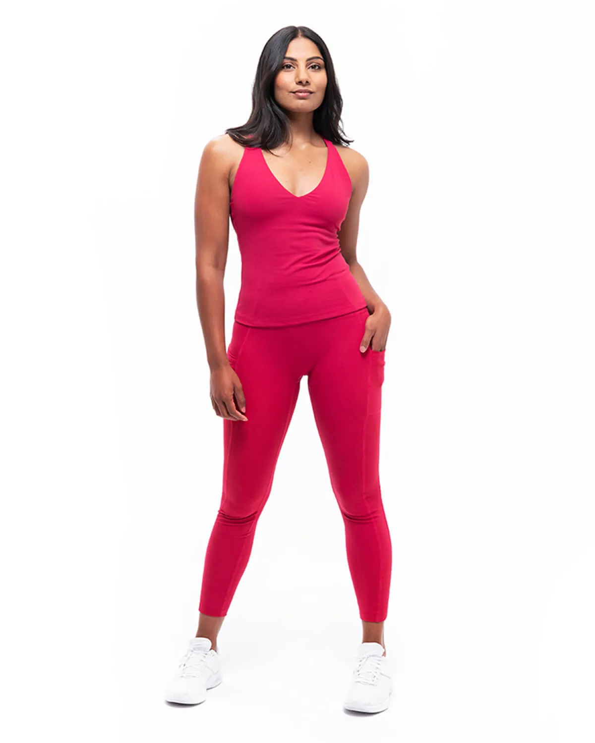 Impulse Racer Back Tank | Cranberry