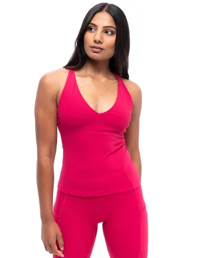 Impulse Racer Back Tank | Cranberry